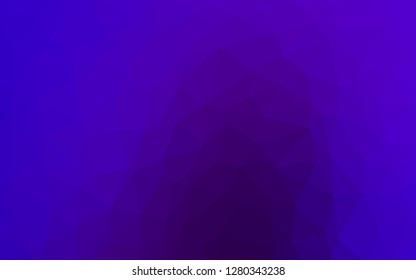 Dark Purple vector polygon abstract layout. A vague abstract illustration with gradient. Textured pattern for background.
