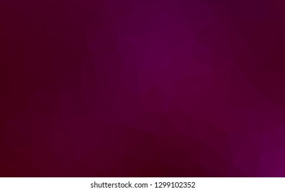 Dark Purple vector polygon abstract background. Geometric illustration in Origami style with gradient. Polygonal design for your web site.
