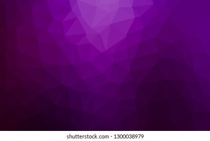 Dark Purple vector polygon abstract layout. Glitter abstract illustration with an elegant design. Elegant pattern for a brand book.