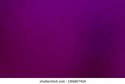 Dark Purple vector polygon abstract background. Colorful abstract illustration with gradient. Template for your brand book.