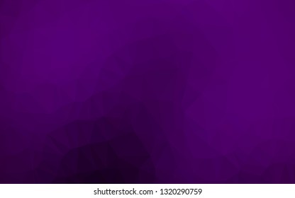 Dark Purple vector polygon abstract layout. Brand new colorful illustration in with gradient. Template for your brand book.