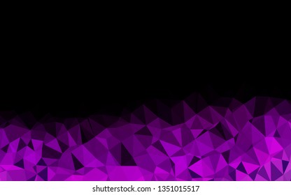 Dark Purple vector polygon abstract layout. An elegant bright illustration with gradient. Template for your brand book.