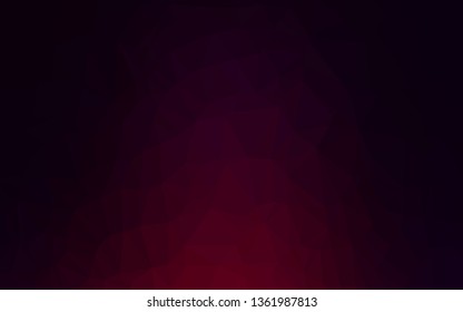 Dark Purple vector polygon abstract layout. Modern geometrical abstract illustration with gradient. Template for a cell phone background.