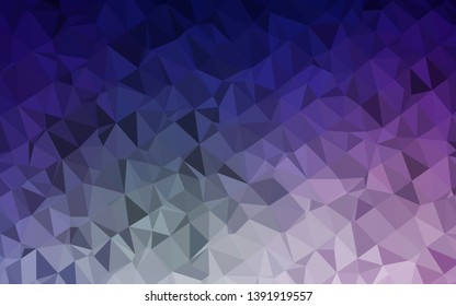 Dark Purple vector polygon abstract backdrop. Colorful abstract illustration with gradient. Elegant pattern for a brand book.