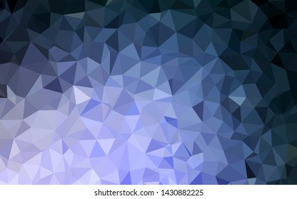 Dark Purple vector polygon abstract backdrop. A completely new color illustration in a polygonal style. New template for your brand book.