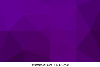 Dark Purple vector polygon abstract background. Creative illustration in halftone style with gradient. Completely new template for your business design.