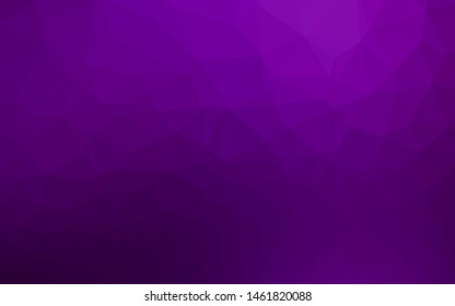Dark Purple vector polygon abstract background. Brand new colorful illustration in with gradient. New texture for your design.