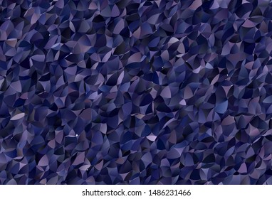 Dark Purple vector polygon abstract backdrop. Modern abstract illustration with triangles. Brand new style for your business design.