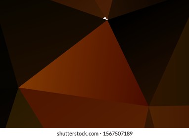 Dark Purple vector polygon abstract backdrop. Geometric illustration in Origami style with gradient.  A new texture for your web site.