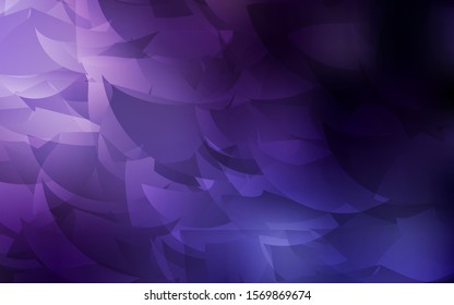 Dark Purple vector polygon abstract layout. Modern abstract illustration with triangles. Template for cell phone's backgrounds.