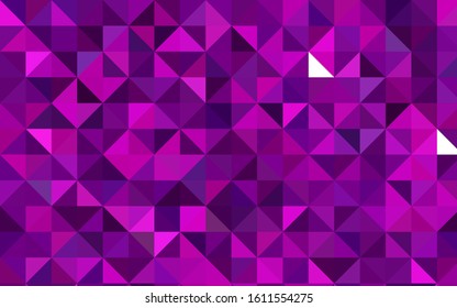 Dark Purple vector polygon abstract pattern. Shining colored illustration in a brand-new style. A new texture for your design.