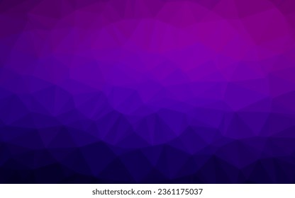 Dark Purple vector polygon abstract layout. Brand new colorful illustration in with gradient. Textured pattern for background.