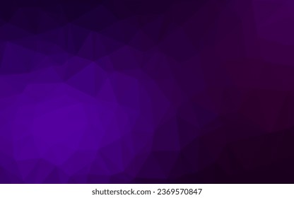 Dark Purple Vektorpolygon abstraktes Layout. Eine vage abstrakte Illustration mit Farbverlauf. Dreieckiges Muster für Ihr Business-Design.