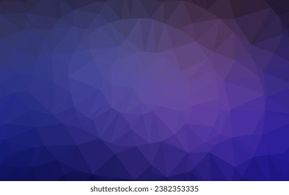 Diseño abstracto de polígono vector púrpura oscuro. Ilustración geométrica en estilo Origami con gradiente. Nuevo estilo para su diseño de negocio.