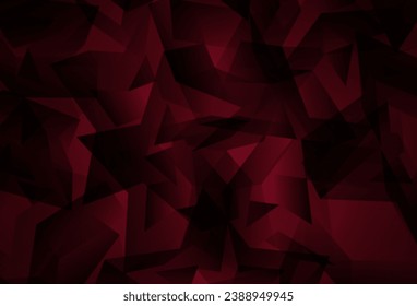 Dark Purple vector polygon abstract layout. Shining polygonal illustration, which consist of triangles. Triangular pattern for your design.