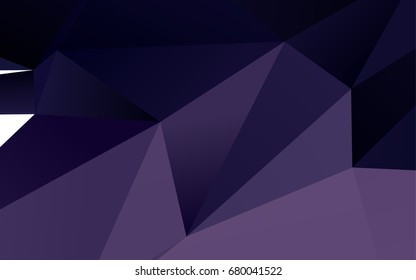 Dark Purple vector polygon abstract template. Colorful abstract illustration with gradient. Brand-new design for your business.
