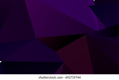 Dark Purple vector polygon abstract template. Modern geometrical abstract illustration with gradient. Brand-new style for your business design.