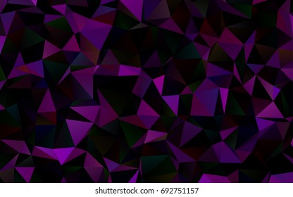 Dark Purple vector polygon abstract pattern. Colorful illustration in abstract style with gradient. A completely new template for your business design.
