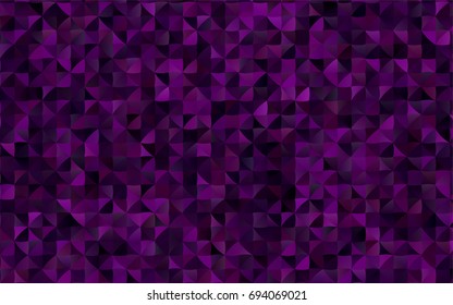 Dark Purple vector polygon abstract background. Creative geometric illustration in Origami style with gradient. The completely new template can be used for your brand book.