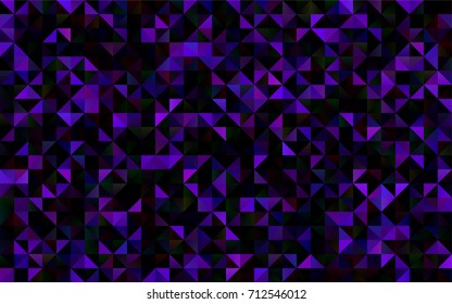 Dark Purple vector polygon abstract pattern. Glitter abstract illustration with an elegant design. Brand-new design for your business.