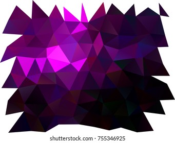 Dark Purple vector polygon abstract background. Modern geometrical abstract illustration with gradient. A completely new design for your business.