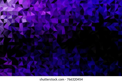 Dark Purple vector polygon abstract background. Brand-new colored illustration in blurry style with gradient. A new texture for your design.