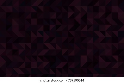 Dark Purple vector polygon abstract pattern. Colorful illustration in abstract style with gradient. The best triangular design for your business.