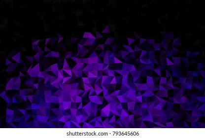 Dark Purple vector polygon abstract pattern. A completely new color illustration in a vague style. The elegant pattern can be used as part of a brand book.