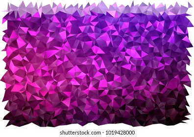 Dark Purple vector polygonal background. Shining illustration, which consist of triangles. The best triangular design for your business.