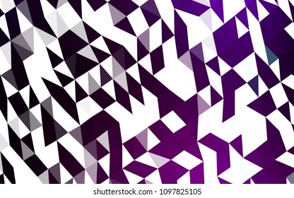 Dark Purple vector polygonal background. A completely new color illustration in a vague style. Triangular pattern for your business design.