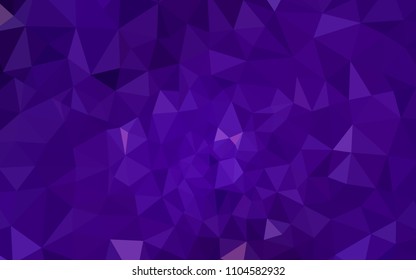 Dark Purple vector polygonal background. Colorful illustration in polygonal style with gradient. Pattern for a brand book's backdrop.