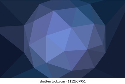 Dark Purple vector polygonal background. Colorful illustration in abstract style with triangles. Textured pattern for your backgrounds.