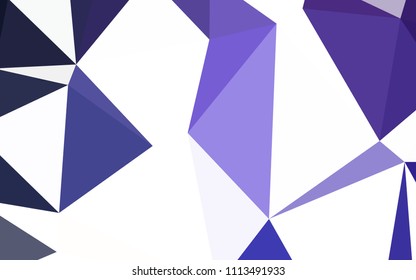 Dark Purple vector polygonal background. Creative geometric illustration in Origami style with gradient. New template for your brand book.