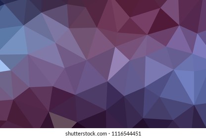 Dark Purple vector polygonal background. A sample with polygonal shapes. Textured pattern for your backgrounds.