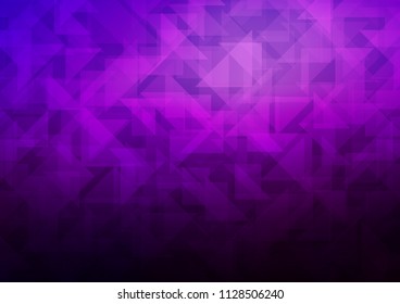 Dark Purple vector polygonal background. A sample with polygonal shapes. A completely new template for your business design.