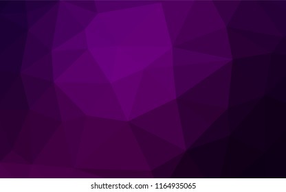 Dark Purple vector polygonal background. An elegant bright illustration with gradient. Brand new style for your business design.
