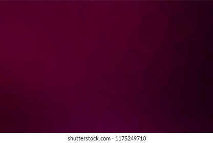 Dark Purple vector polygonal background. Geometric illustration in Origami style with gradient.  The completely new template can be used for your brand book.
