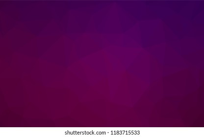 Dark Purple vector polygonal background. Colorful abstract illustration with gradient. A completely new design for your business.