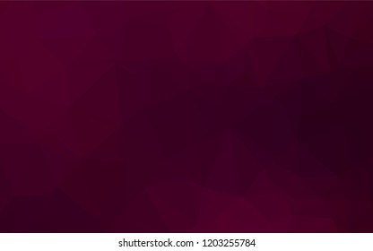 Dark Purple vector polygonal background. Colorful illustration in abstract style with gradient. The template can be used as a background for cell phones.