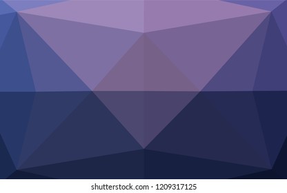 Dark Purple vector polygonal background. Geometric illustration in Origami style with gradient.  A completely new template for your business design.