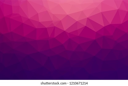Dark Purple vector polygonal background. An elegant bright illustration with gradient. The textured pattern can be used for background.