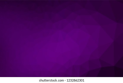 Dark Purple vector polygonal background. Shining colored illustration in a Brand new style. The template can be used as a background for cell phones.