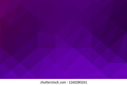 Dark Purple vector polygonal background. A sample with polygonal shapes. Brand new design for your business.