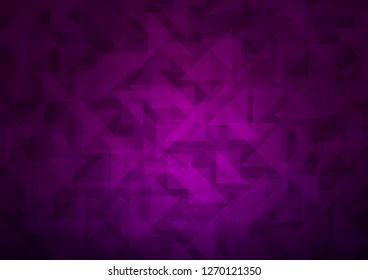 Dark Purple vector polygonal background. Glitter abstract illustration with an elegant design. The best triangular design for your business.