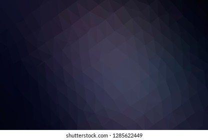Dark Purple vector polygonal background. Glitter abstract illustration with an elegant design. Polygonal design for your web site.