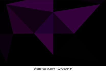 Dark Purple vector polygonal background. Shining colored illustration in a Brand new style. Brand new design for your business.