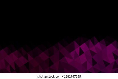 Dark Purple vector polygonal background. Glitter abstract illustration with an elegant design. Brand new design for your business.