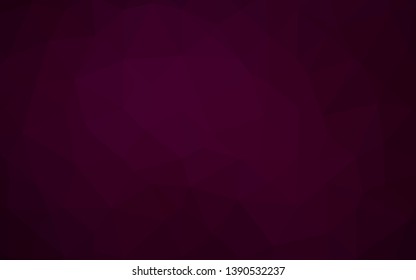 Dark Purple vector polygonal background. Glitter abstract illustration with an elegant design. Completely new design for your business.