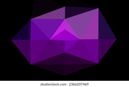 Fondo poligonal vector púrpura oscuro. Ilustración colorida en estilo abstracto con gradiente. Nuevo estilo para su diseño de negocio.