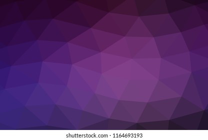 Dark Purple vector polygonal polygonal. Colorful abstract illustration with gradient. Brand new design for your business.